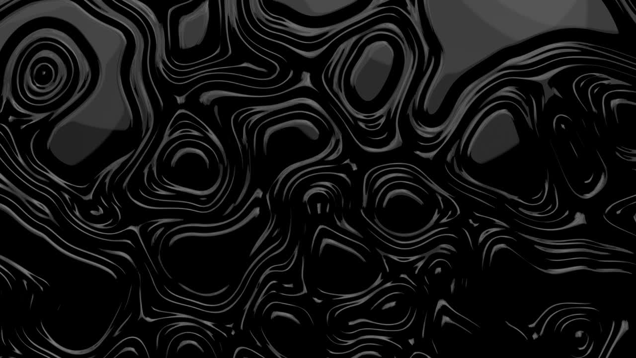 Black liquid background. Abstract 3d animation.