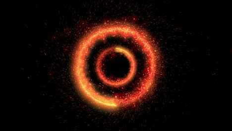 particle spark circle spiral motion effect