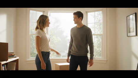 couple moving into a new home