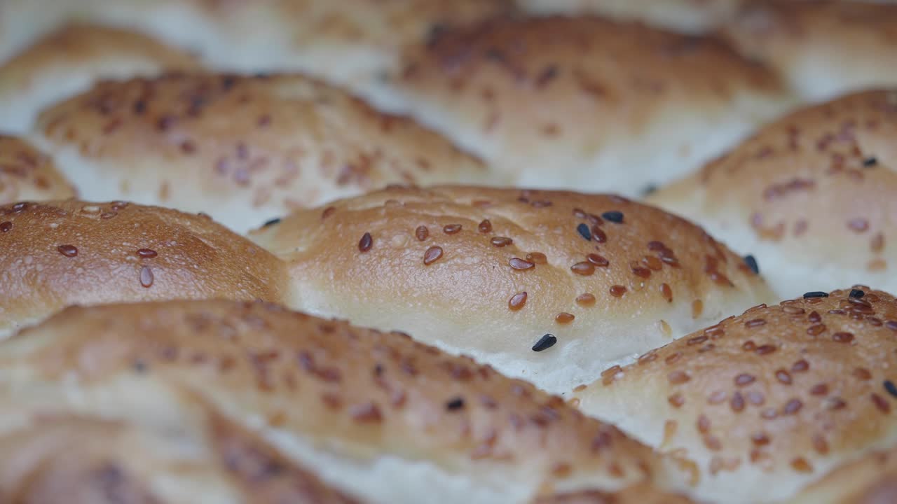 Close-up of a variety of bread rolls