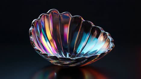 iridescent shell bowl