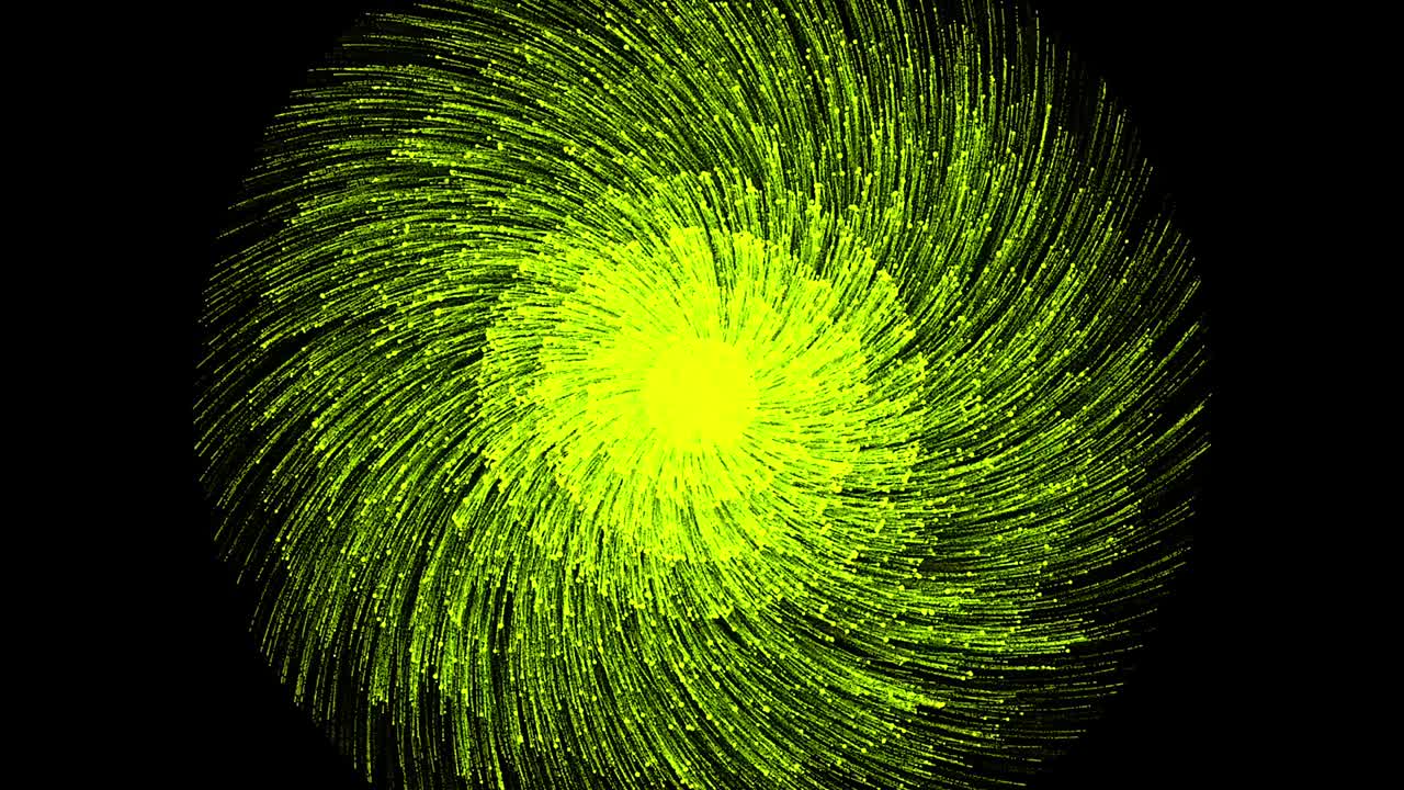 fuegos artificiales abstractos que explotan muchas veces en fondo negro, bucle sin costuras. animación. chispas voladoras y giratorias de muchas voladas de fuegos artificiales