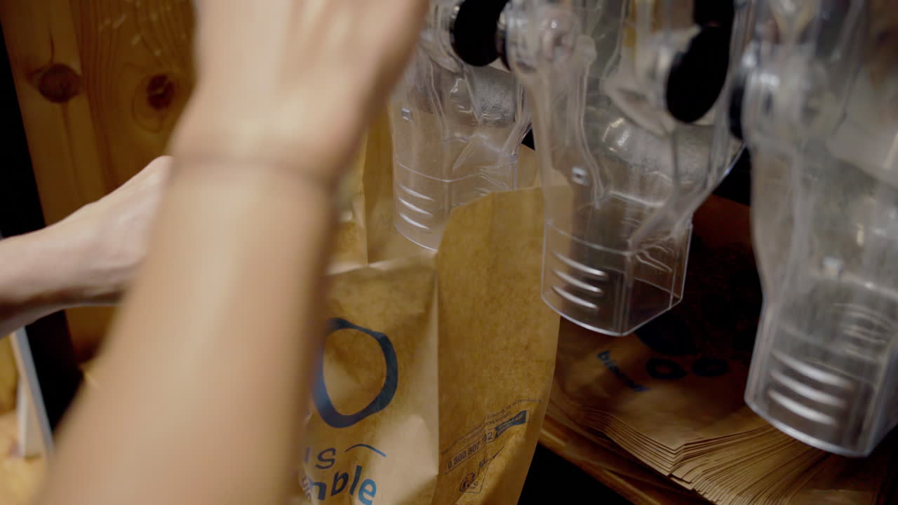 유기농 상점에서의 대량 서비스