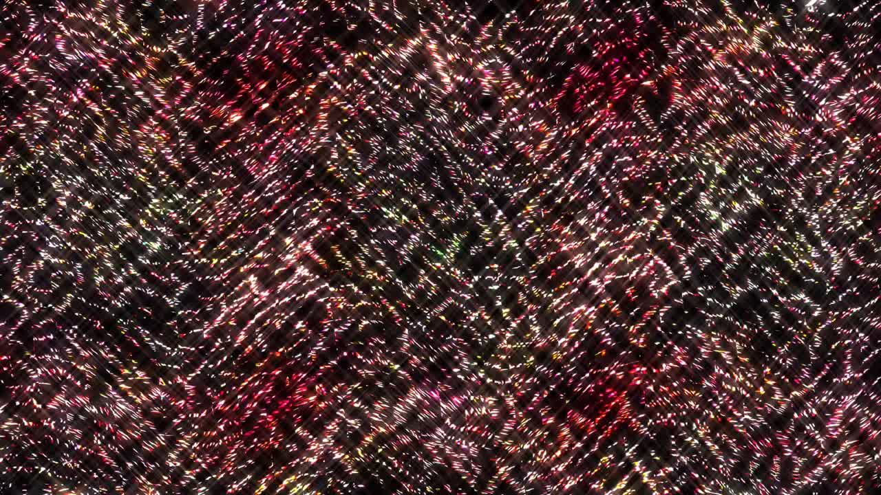 líneas brillantes que establecen el movimiento de la onda, coloridas, sobre un fondo negro