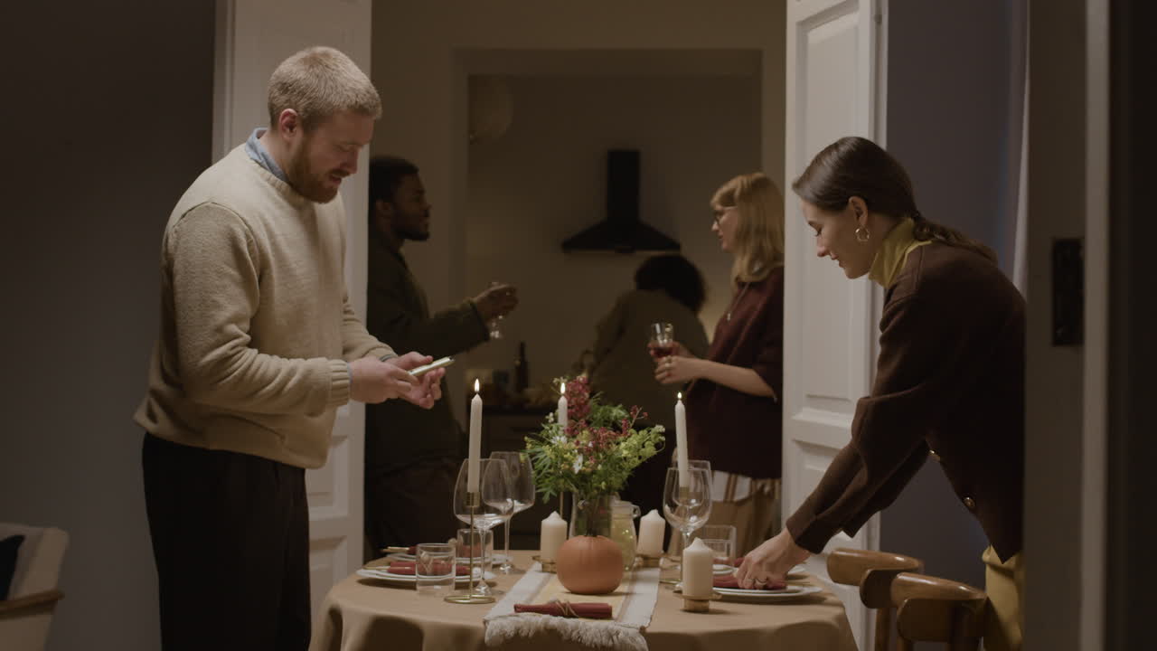 Preparing for a dinner party