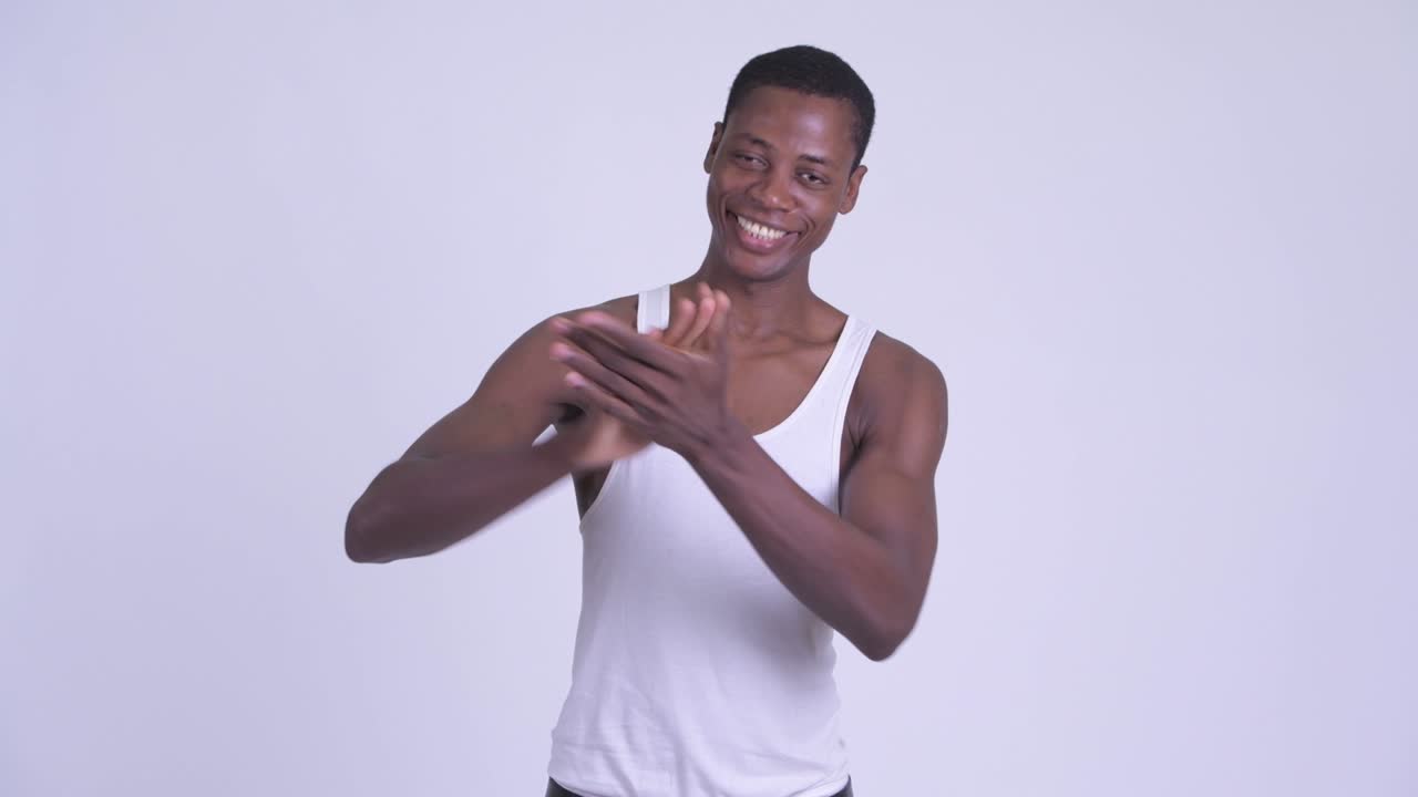 Young handsome African man