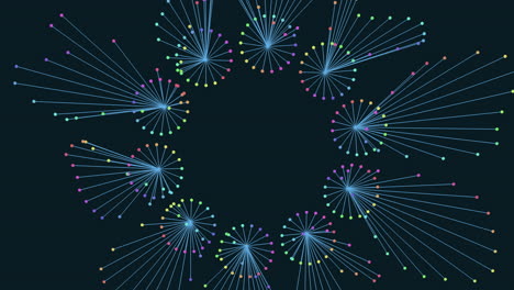 Líneas-Radiantes-Y-Puntos-Dispersos-En-Un-Patrón-Circular