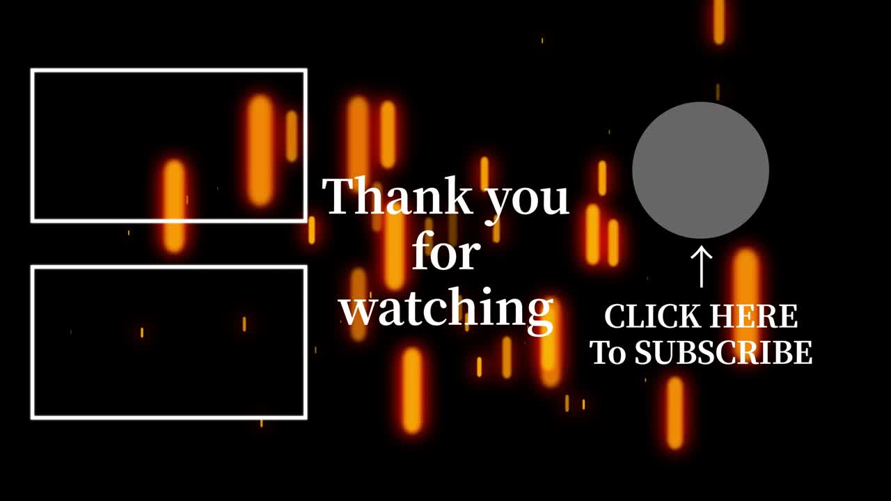 객체 조명 엔드 카드 엔딩 스크린 모션 그래픽