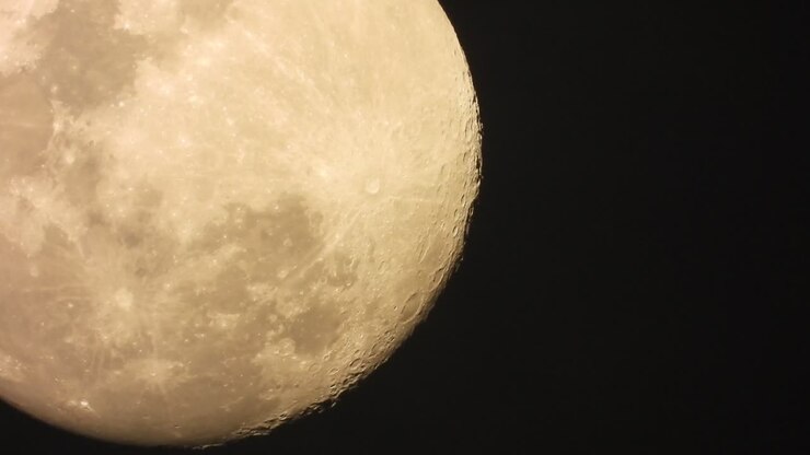 close-up lua - céu - espaço