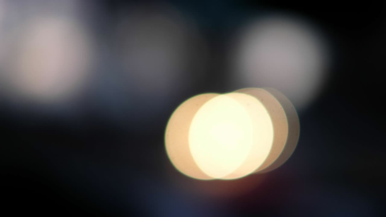 불빛의 보케 추상