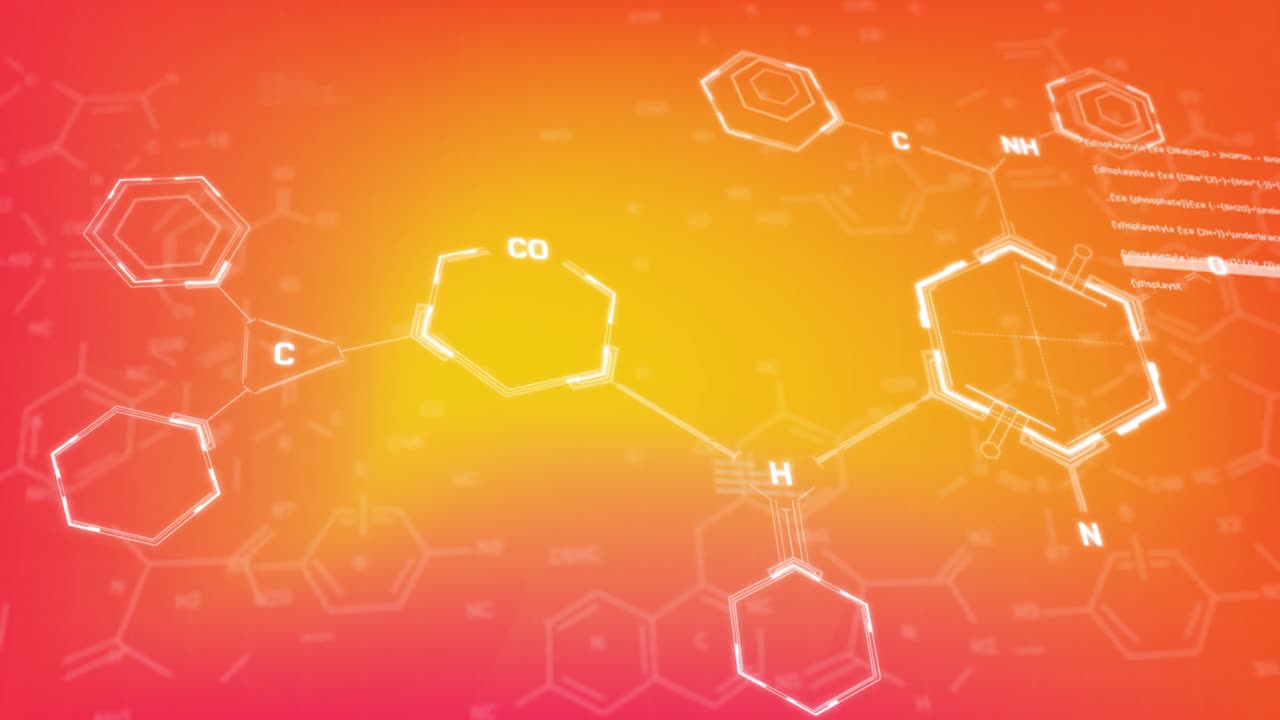화학 구조의 애니메이션과 데이터 처리