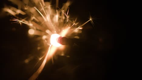 magic glowing flow of sparks in the dark