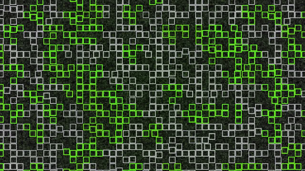 Abstract Pixelated Grid Pattern