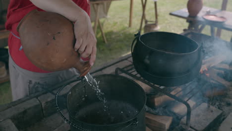 medieval cooking demonstration