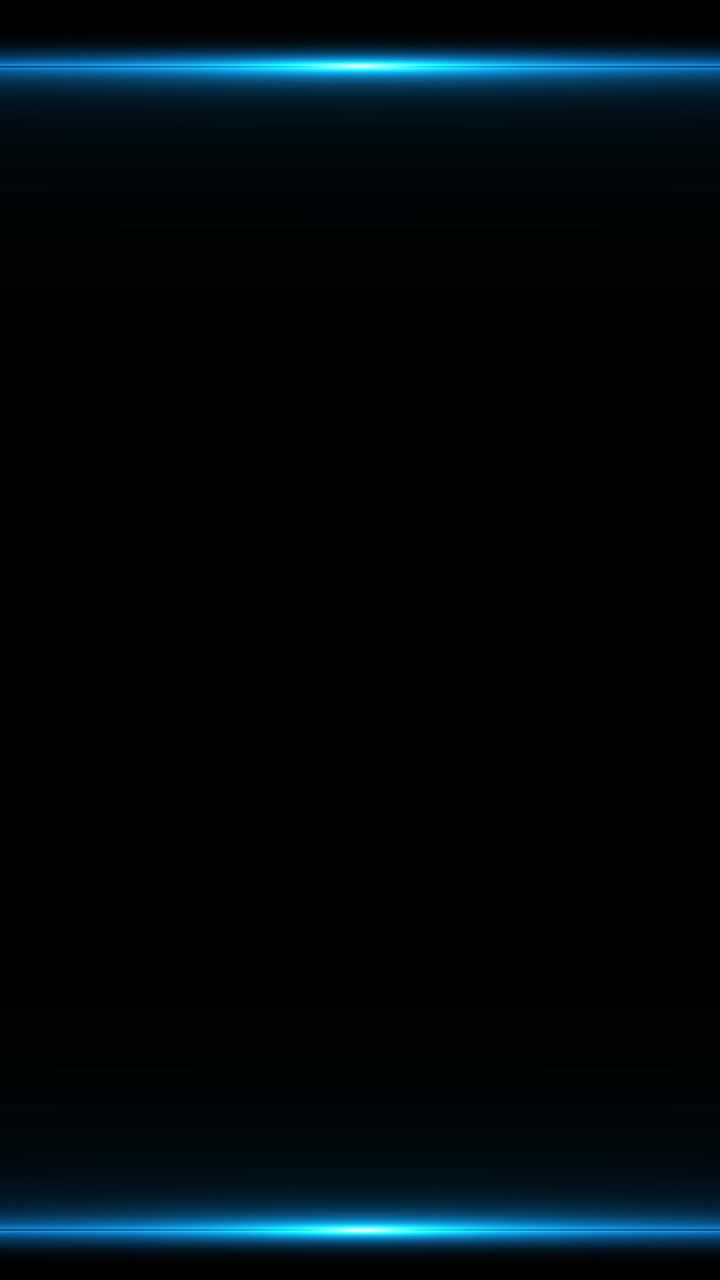 Futuristic blue light border background with bright glowing edges black center space and clean