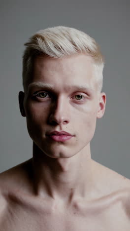 portrait of a blonde man