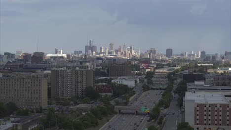 4k aerial view of detroit city-1