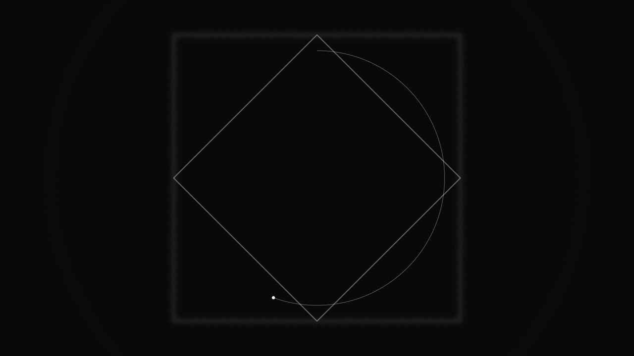 기하학적 모양을 가진 추상적인 간단한 모션 그래픽.