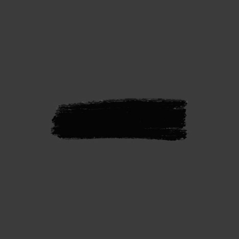black brush stroke on dark gray background