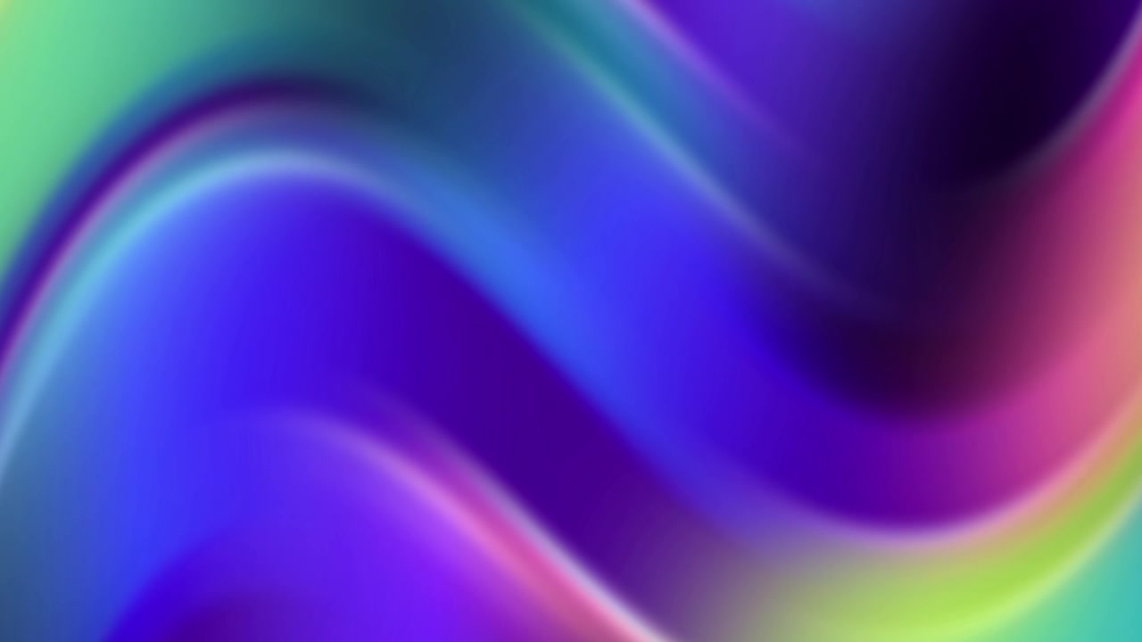 Abstract Flowing Gradient Background with Vibrant Blue, Purple, and Green Waves