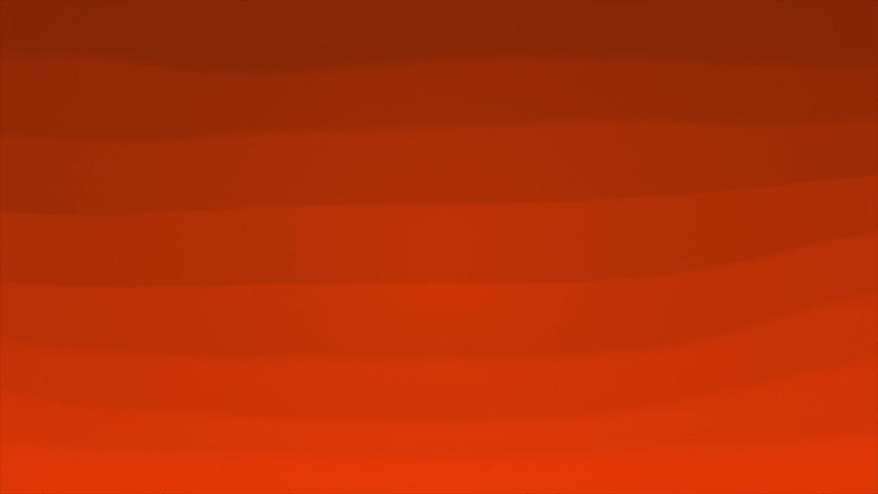 Eine fließende orangefarbene Farbverlauf-Loop-Animation mit nahtlosen Übergängen, fließenden Wellen, sanften Kräuselungen und rhythmischer Bewegung, die eine dynamische Kulisse schafft