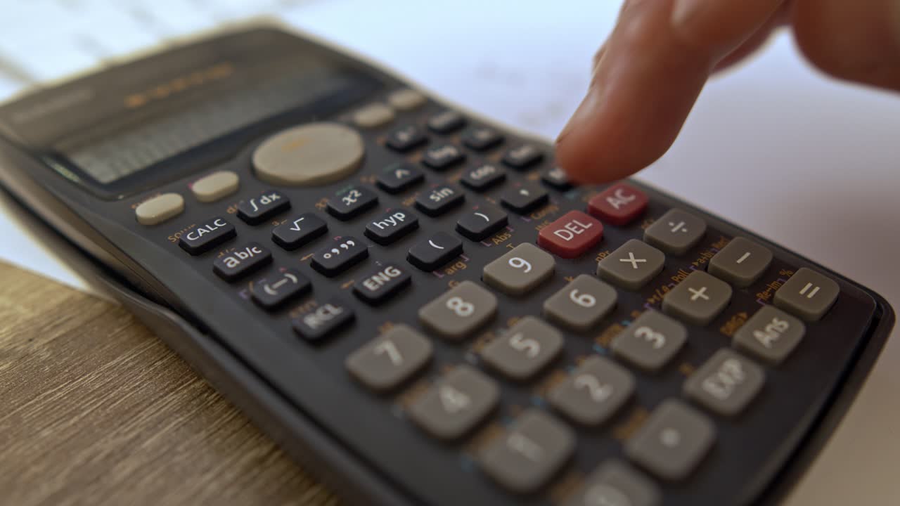 primer plano de contabilidad