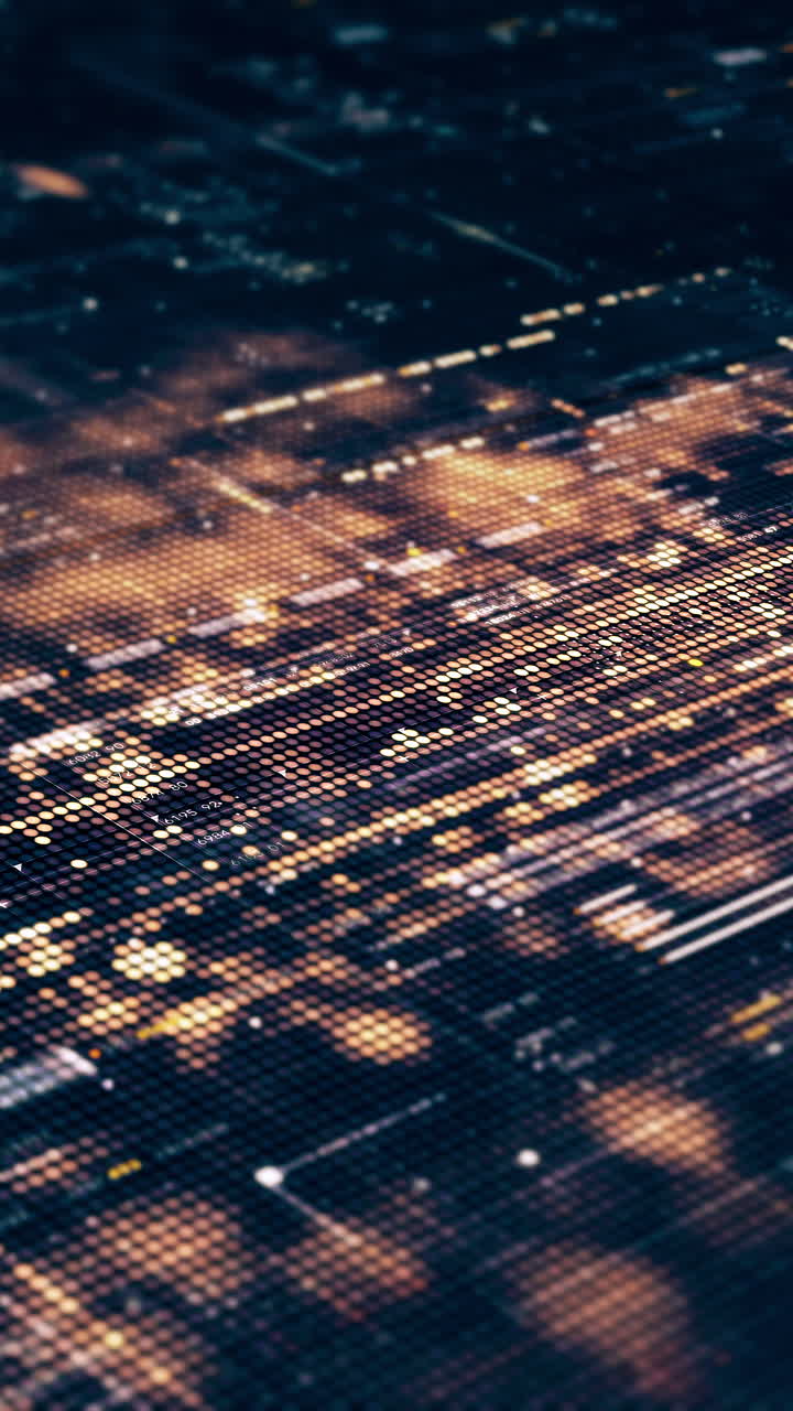 metaverso futurista telemetría de datos digitales de alta tecnología con números encriptados visualización de fondo dinámico para pantalla de formato vertical de escritorio de computadora