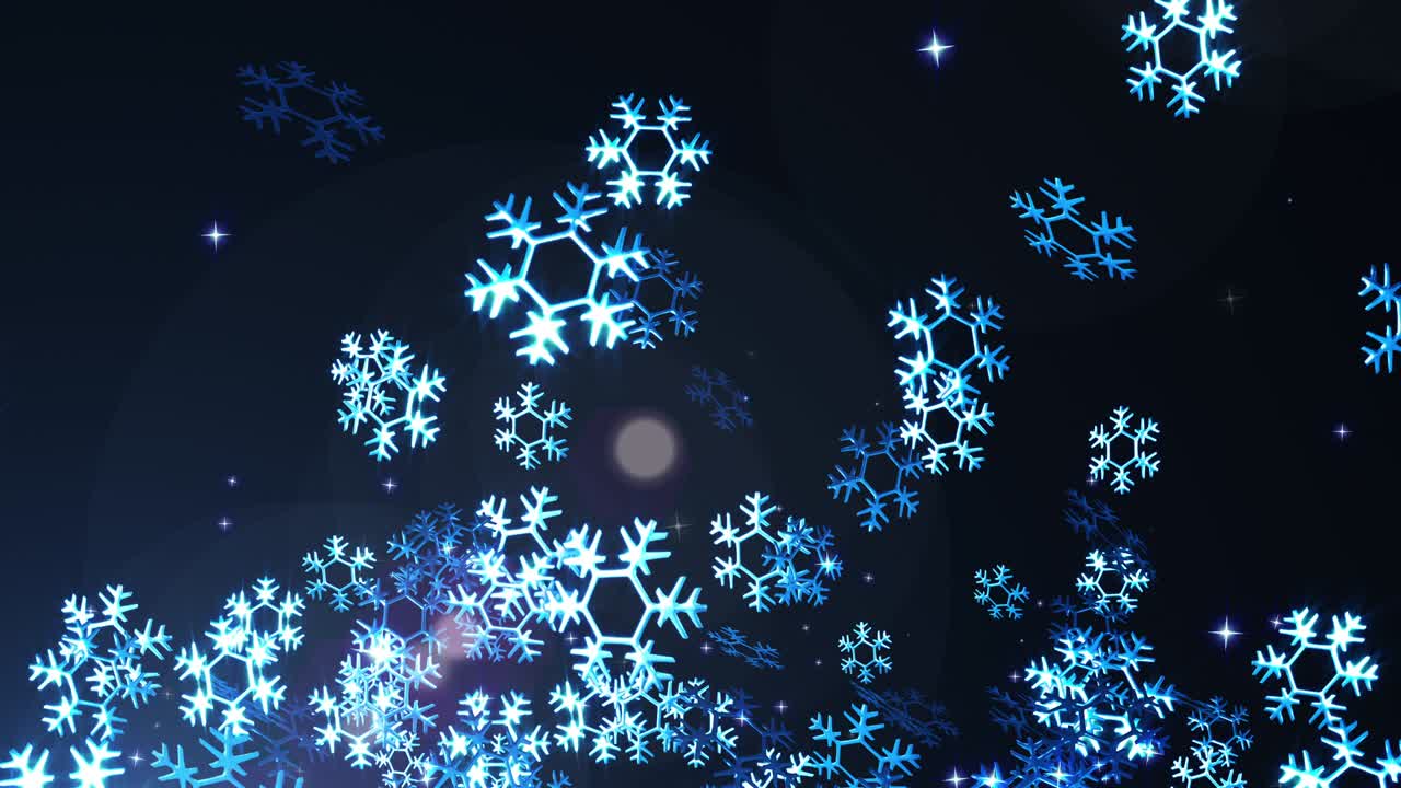 Animação em loop de floco de neve.