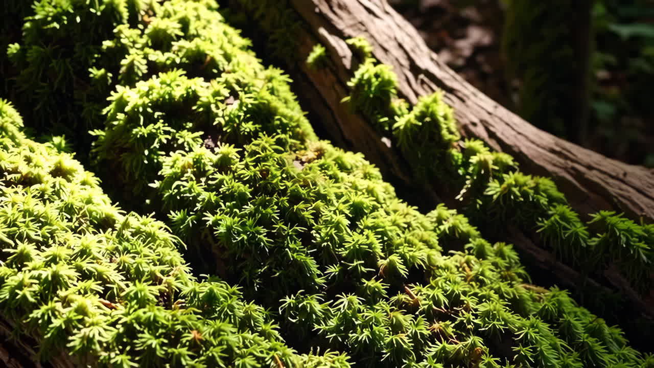 musgo en el tronco del árbol