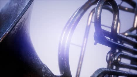 french horn with dof and lense flairs