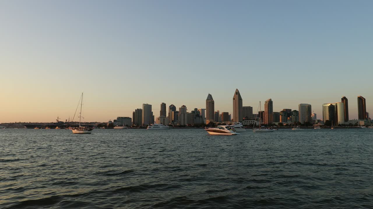 캘리포니아 주 샌디에이고 다운타운의 도시 풍경