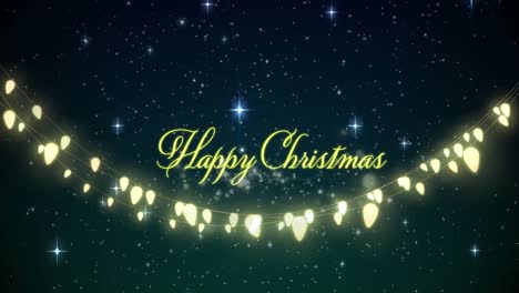 Animation-of-happy-christmas-text-over-fairy-lights-and-stars