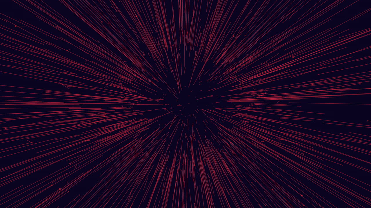Explosive red and black abstract pattern with radiating lines