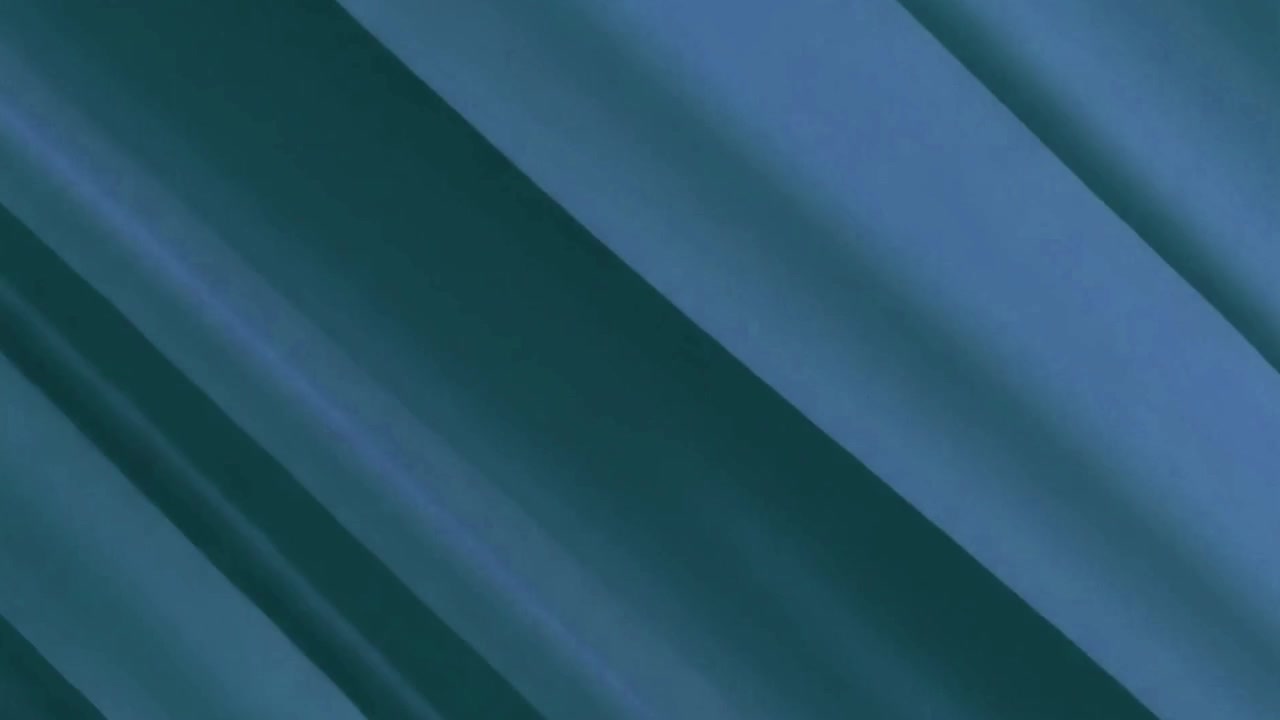 Abstract Blue Fabric Waves Moving in Slow Motion