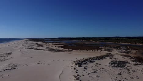 luftaufnahme von cacela velha - sitio da fábrica - ria formosa, algarve - portugal