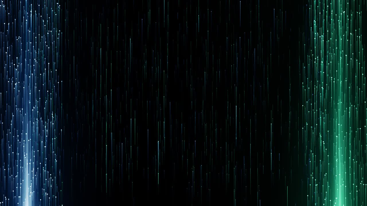 partículas azul verde evento juego tráiler títulos escenario de concierto cinematográfico bucle de fondo
