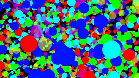 animación de confeti multicolor en movimiento rápido. felicitación de fondo brillante