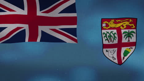 The-Fiji-national-waving-flag