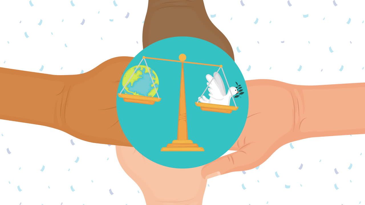 다양성의 손으로 인권 애니메이션