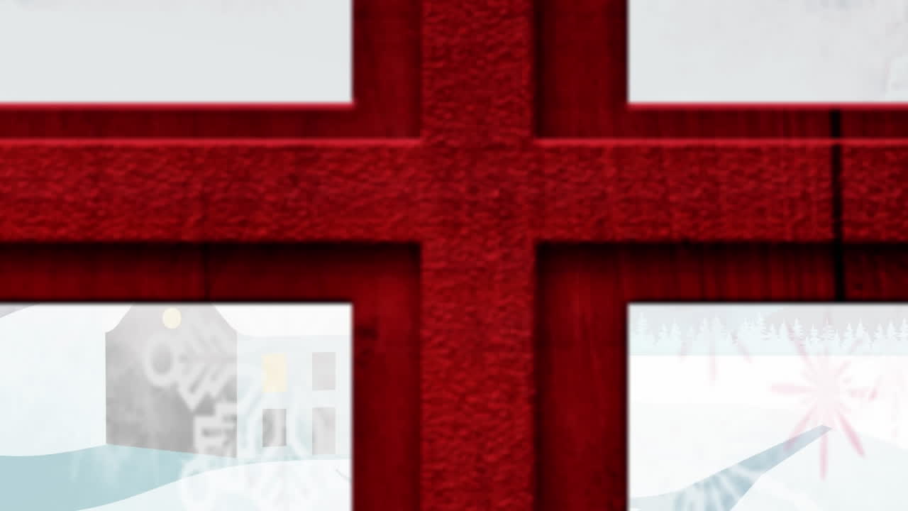 사 ⁇  과 함께  ⁇ 매 를 타고 있는 산타 와 함께 겨울 풍경 의 애니메이션