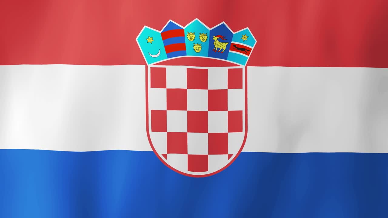 크로아티아의 발이 바람에 흔들리는 4k 애니메이션