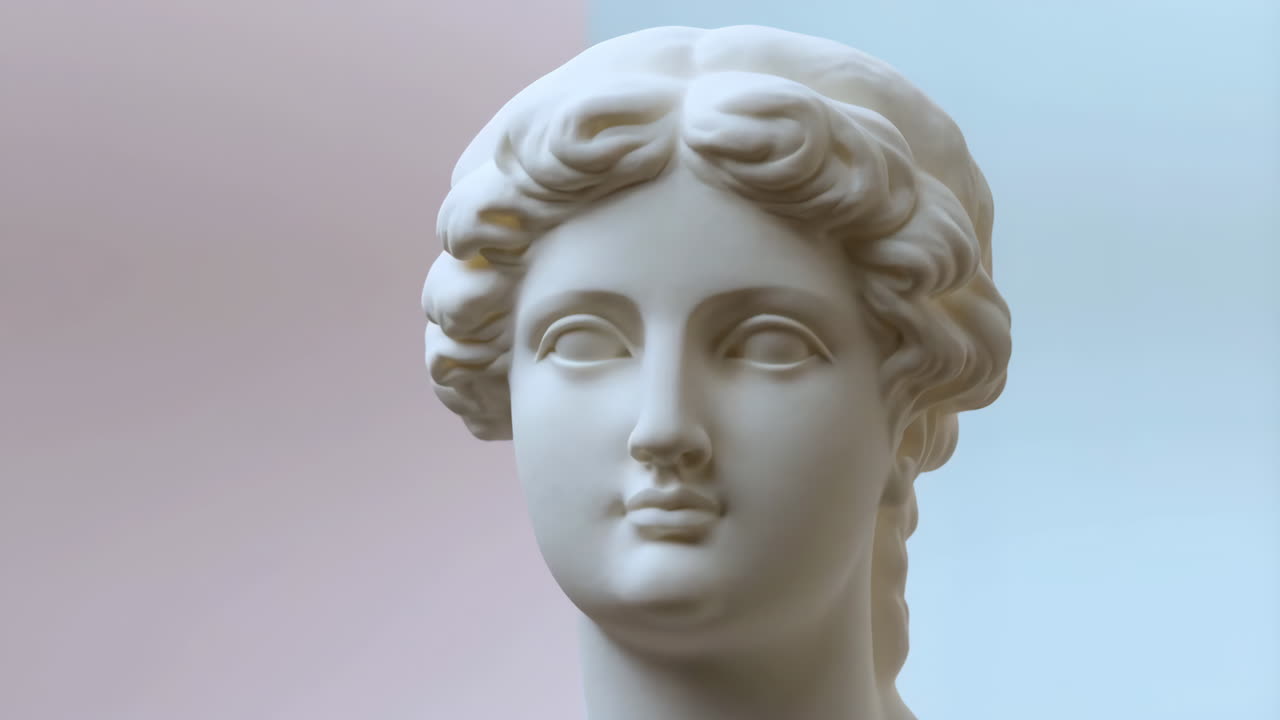 Classical White Marble Bust