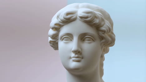 classical white marble bust