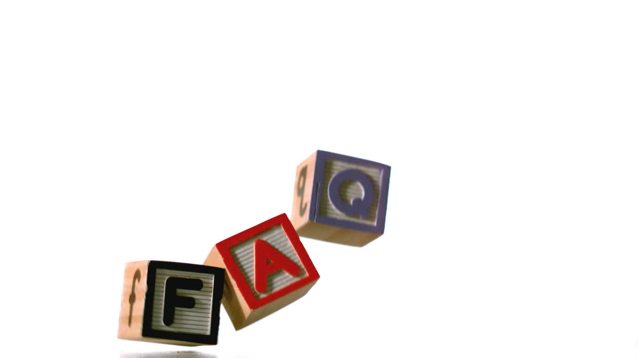 Blocks spelling faq dropping down