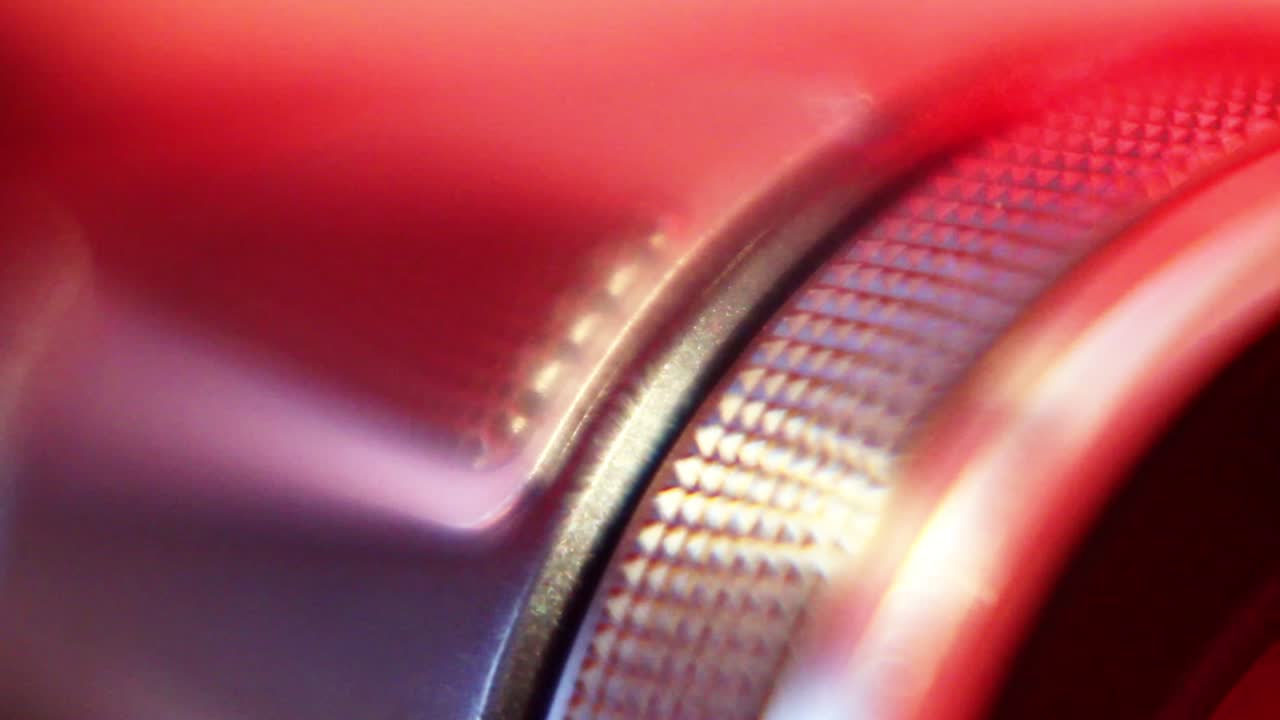 비디오 카메라 렌즈 조정 링-1의 매크로 클로즈업