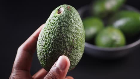 close-up of a fresh avocado