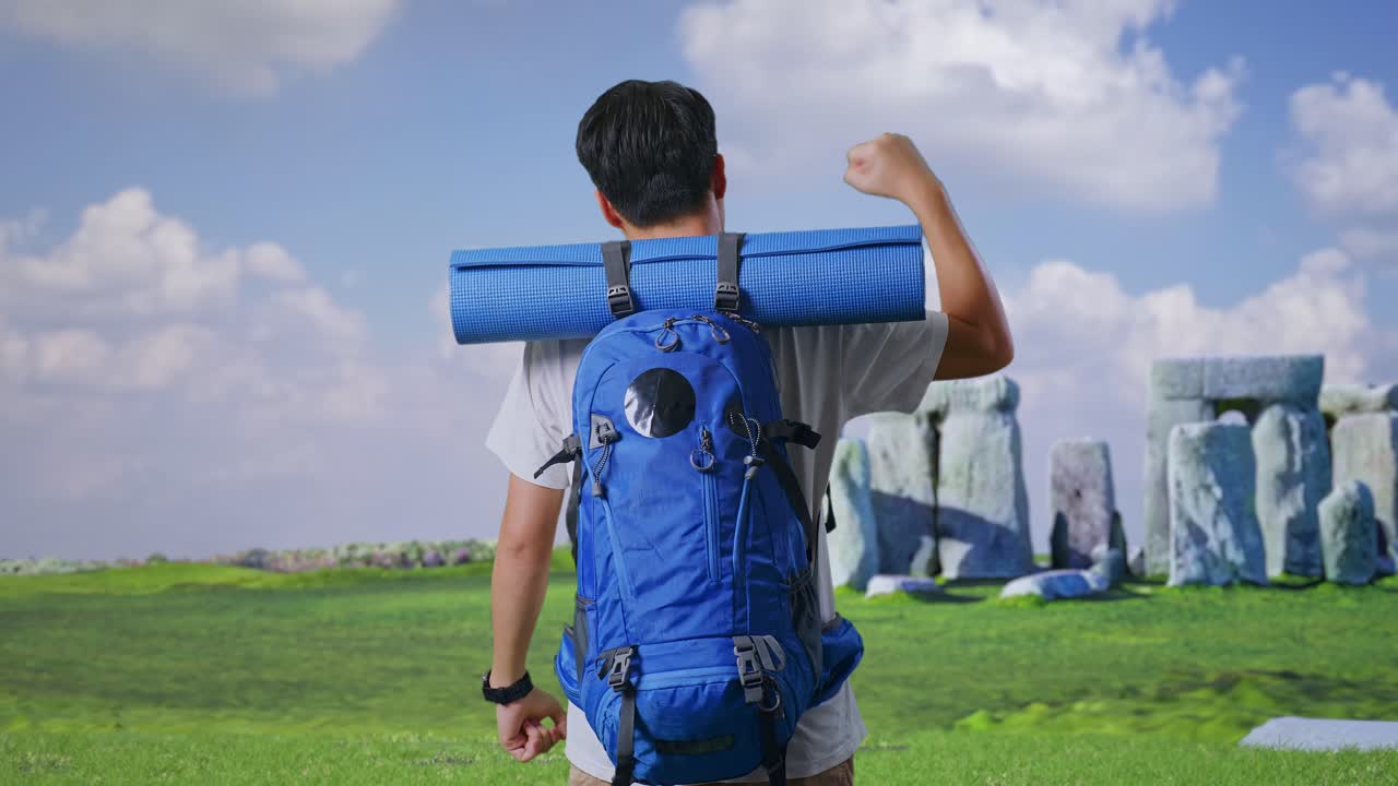 Traveler at Stonehenge