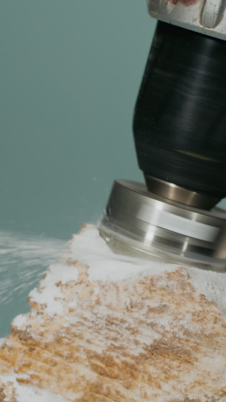 Drilling a Hole in Stone with Power Drill