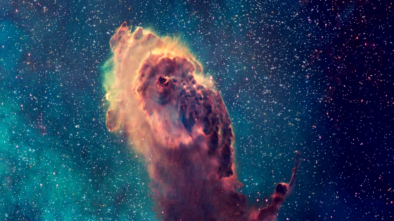 Gas jet in the Carina nebula - UHD