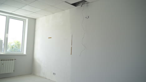 interior of a room under construction